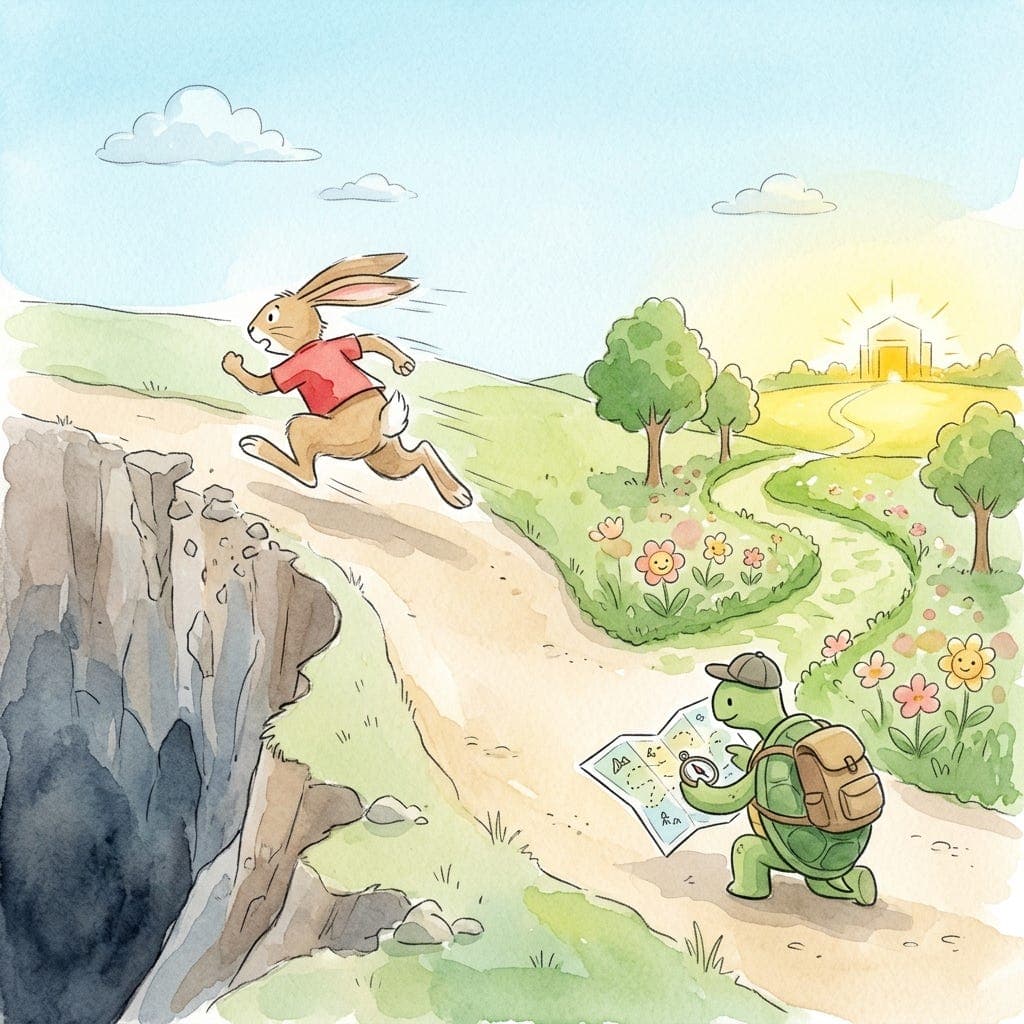 The psychological cost of moving too fast
