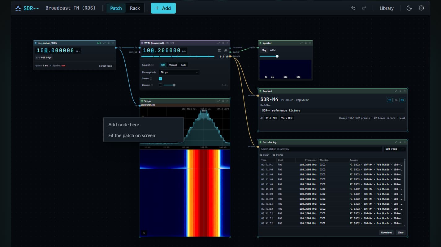 SDR– Lets You Patch Together Your Setup