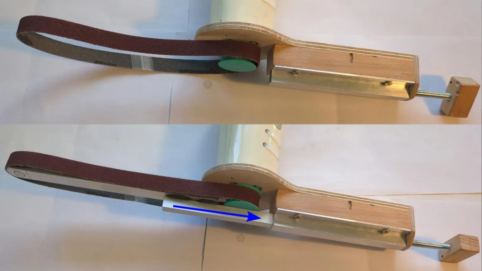 Belt File from Old Mixer and Junk Bin Parts
