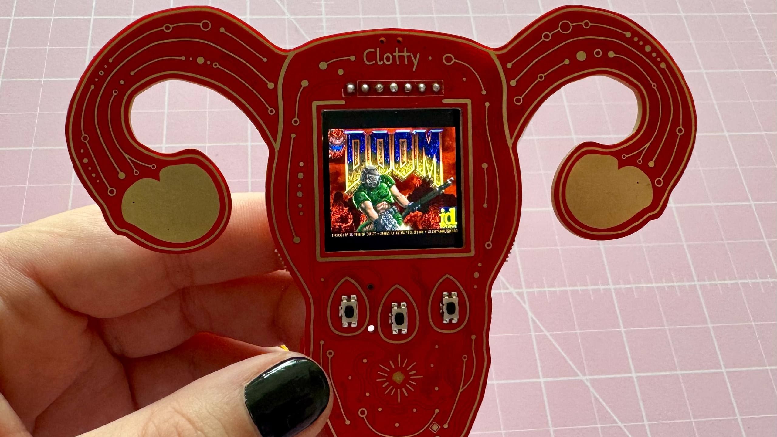 Clotty The Custom Period Tracker Can, Of Course, Run DOOM