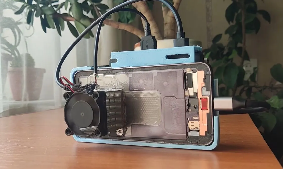 Turning a Run-Over Samsung Galaxy S23 into a Gaming PC