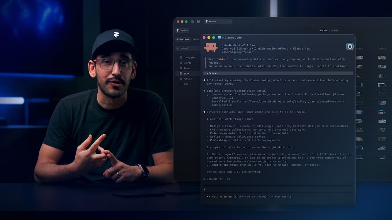 Connect Framer to Claude Code, Codex, Cursor, and more