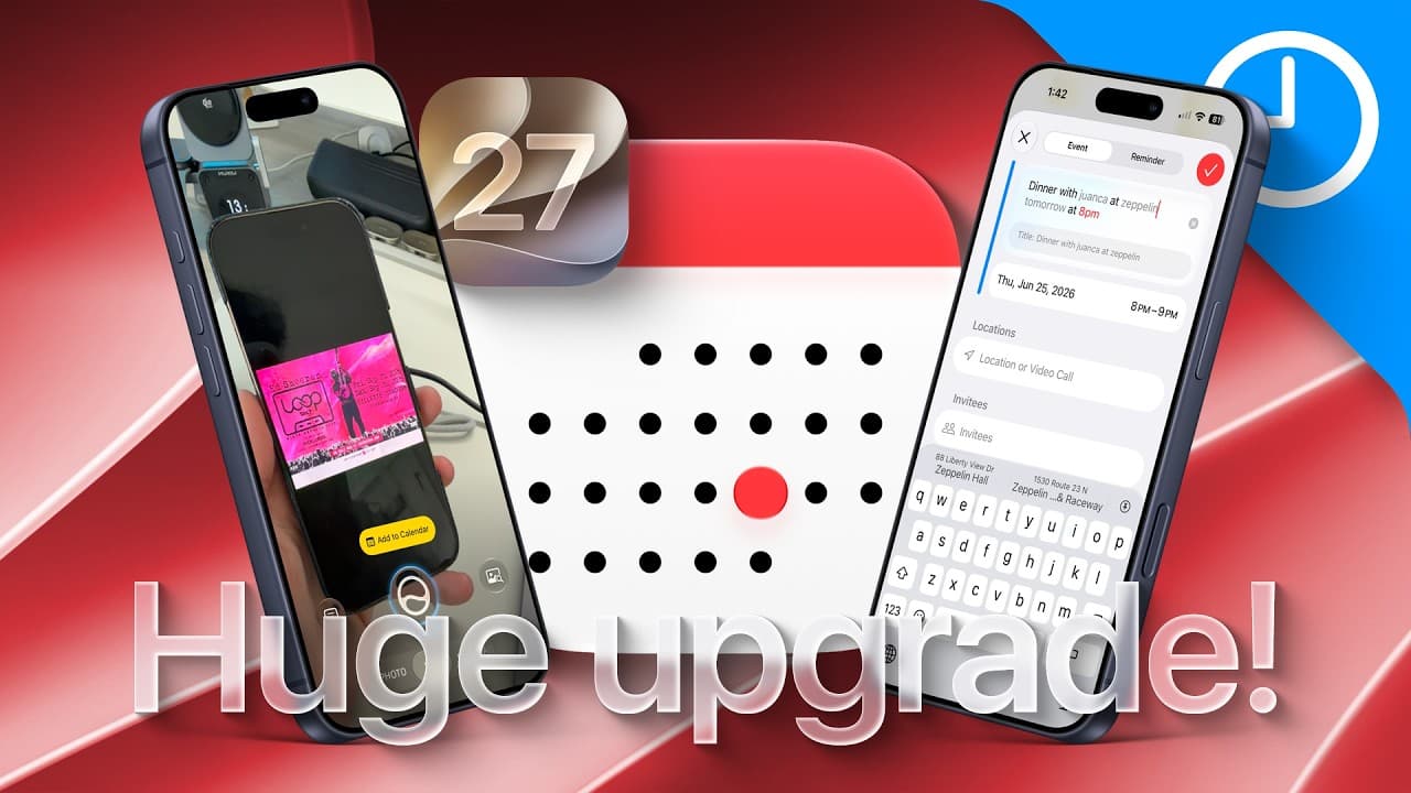 iOS 27 Just Made Apple's Calendar App SO Much Better