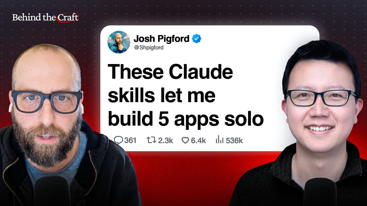 The Exact AI Skills This Solo Founder Uses to Build 5 Apps at Once | Josh Pigford