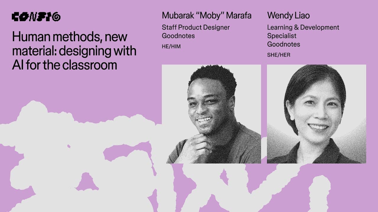Human methods, new material: AI for the classroom ft. Mubarak Marafa & Wendy Liao | Config 2026