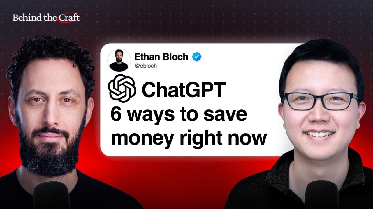 How to Save Money Now with ChatGPT Finances (6 Real Use Cases) | Ethan Bloch