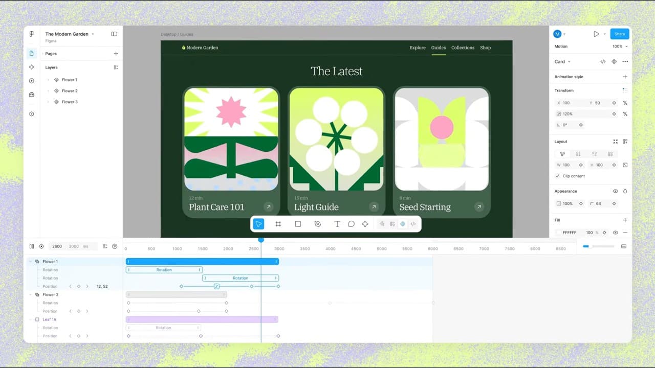 Introducing Figma Motion: Your canvas now has a timeline
