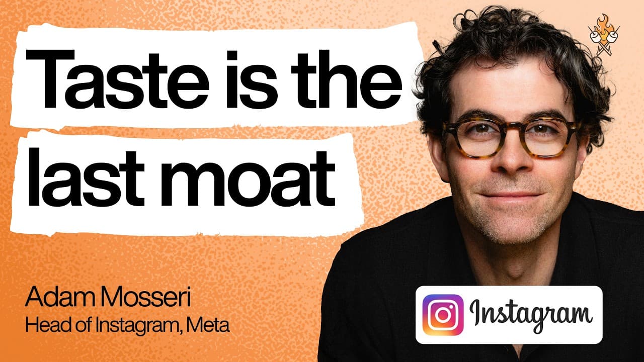 The rise of taste, human authenticity and judgment in an AI world | Adam Mosseri (Head of IG)