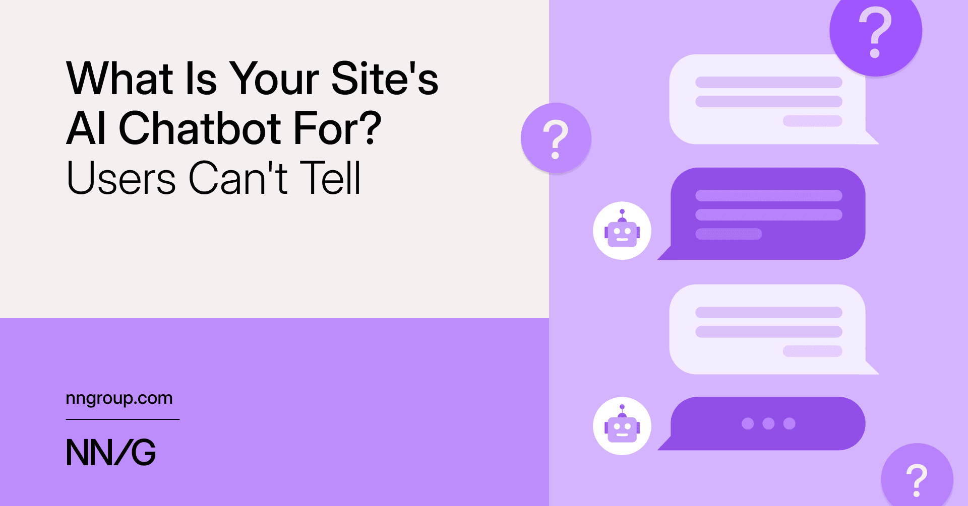 What Is Your Site's AI Chatbot for? Users Can't Tell