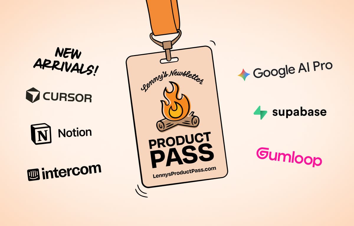 New: A free year of Cursor, Google AI Pro, Notion, Supabase, Gumloop, and Fin for subscribers