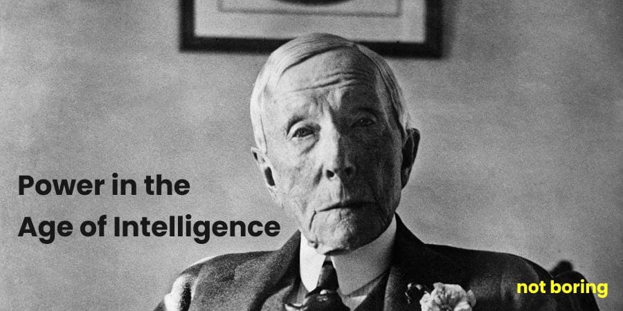 Power in the Age of Intelligence