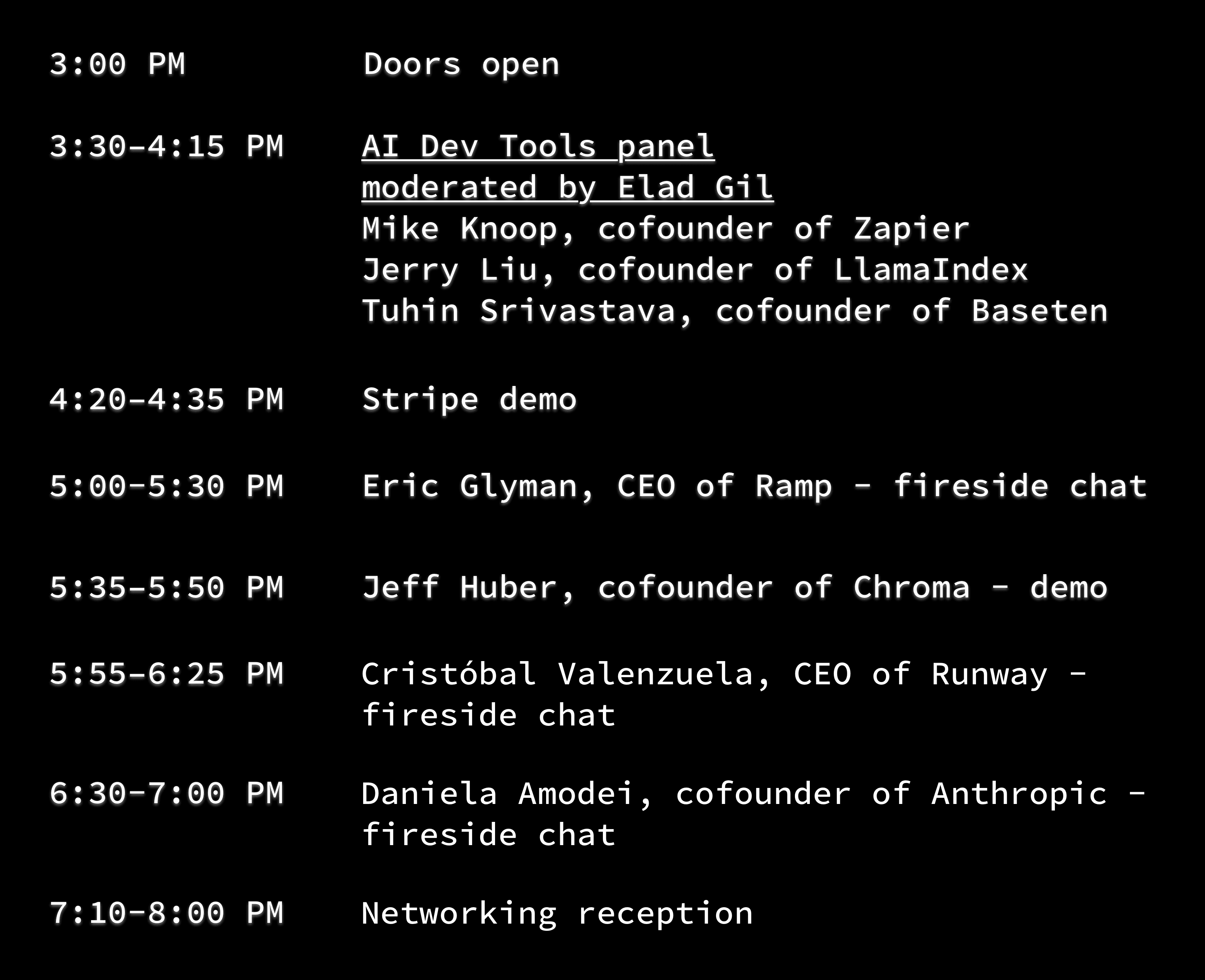 AI Dev Tools Panel - Stripe AI day