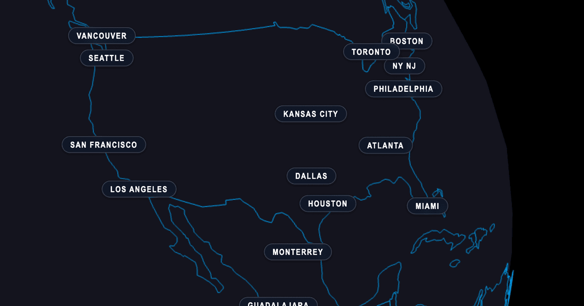World Cup Map 2026