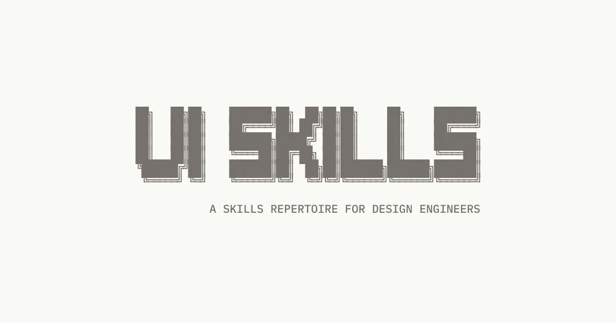 UI skills for design engineers